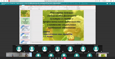 Круглый стол на тему "Развитие студенческого спорта в образовательных учреждениях высшего образования"